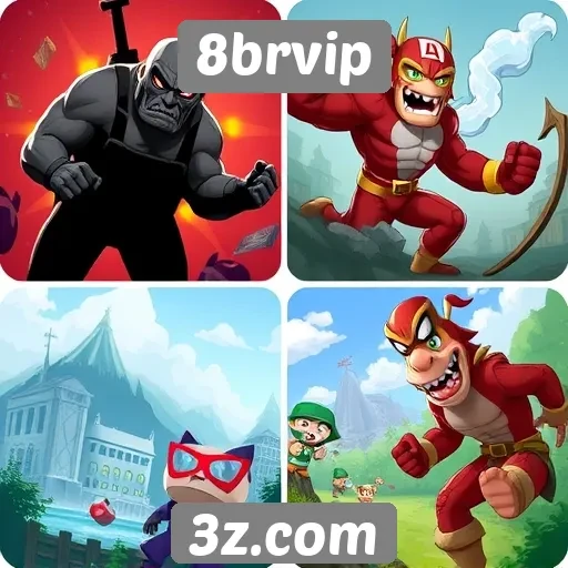 Comparativo de jogos disponíveis no 8brvip